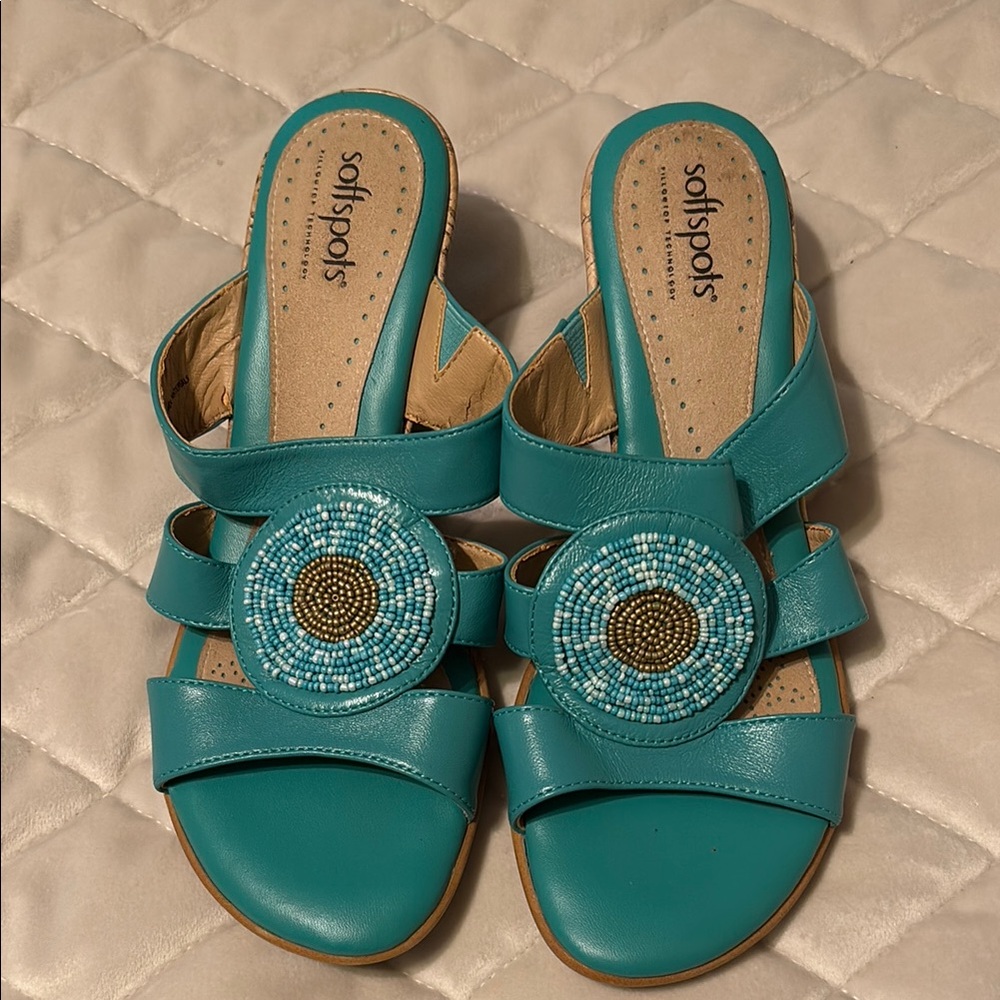 Softspots Women's Teal Sandals